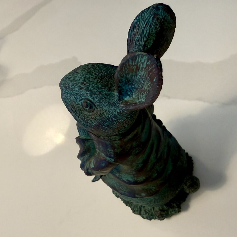 Easter Peter Rabbit with Raddish Statue - Picture 7 of 14